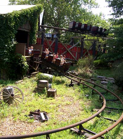 The River King Mine Train Rollercoaster at Six Flags St. Louis, Allenton, MO