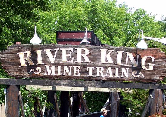 The River King Mine Train Rollercoaster at Six Flags St. Louis, Allenton, MO