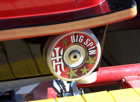 The new for 2007 Tony Hawk's Big Spin Rollercoaster at Six Flags St. Louis, Allenton, MO