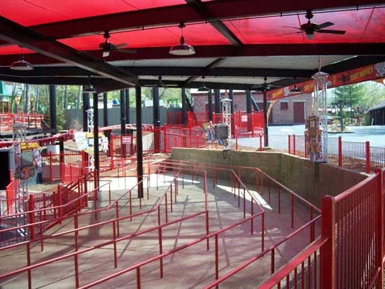 The new for 2007 Tony Hawk's Big Spin Rollercoaster at Six Flags St. Louis, Allenton, MO
