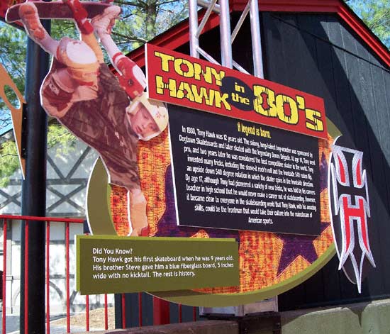 The new for 2007 Tony Hawk's Big Spin Rollercoaster at Six Flags St. Louis, Allenton, MO