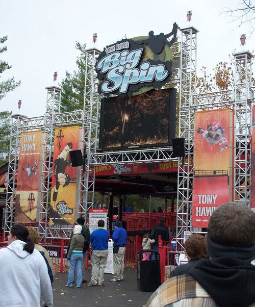 The Tony Hawk's Big Spin Rollercoaster at Six Flags St. Louis, Eureka, Missouri