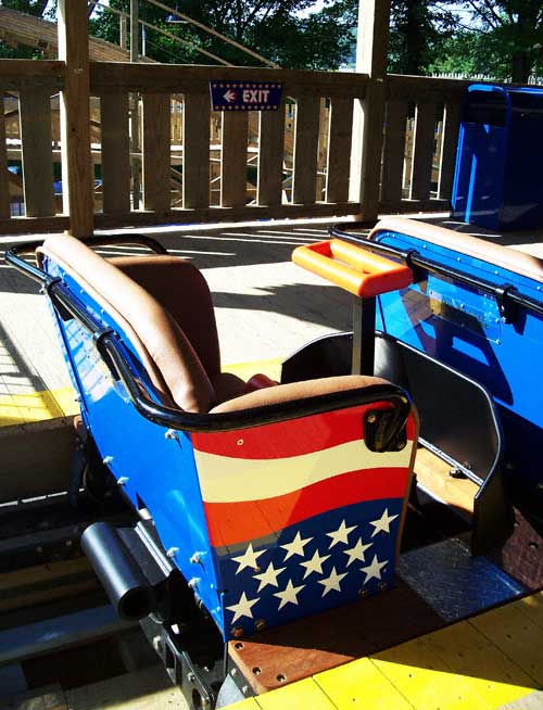 The New For 2008 Evel Knievel Rollercoaster at Six Flags St. Louis, Eureka, Missouri