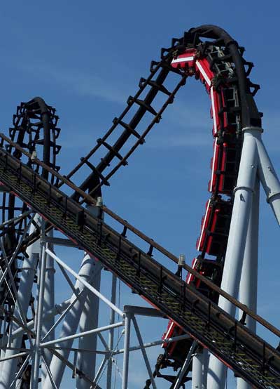 The Ninja Rollercoaster at Six Flags St. Louis, Allenton, Missouri