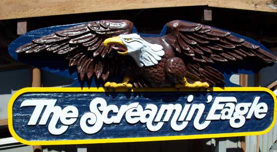 The Screaming Eagle Rollercoaster at Six Flags St. Louis, Allenton, Missouri