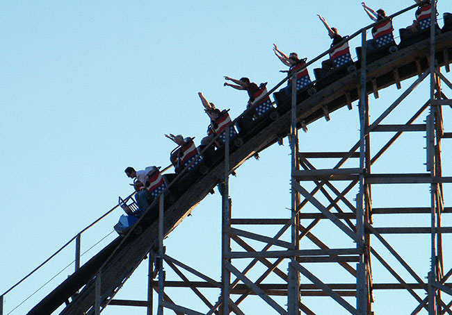 The Evel Knievel Rollercoaster at Six Flags St. Louis, Eureka, MO