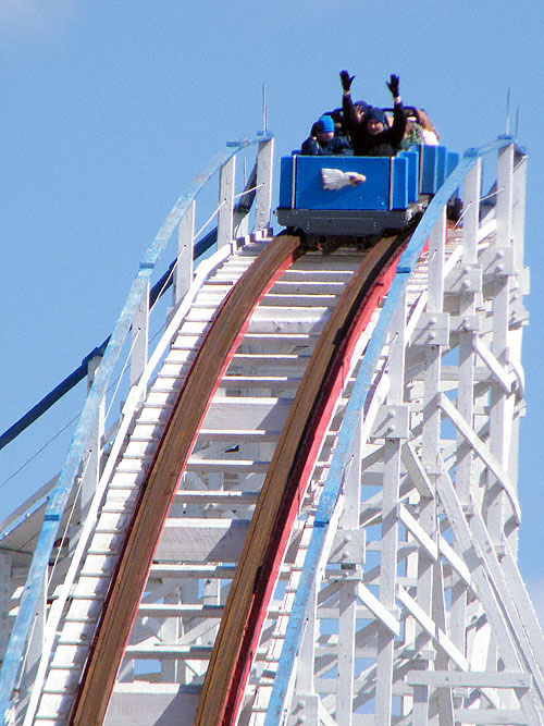 The Screaming Eagle Roller Coaster at Six Flags St. Louis, Eureka, Missouri