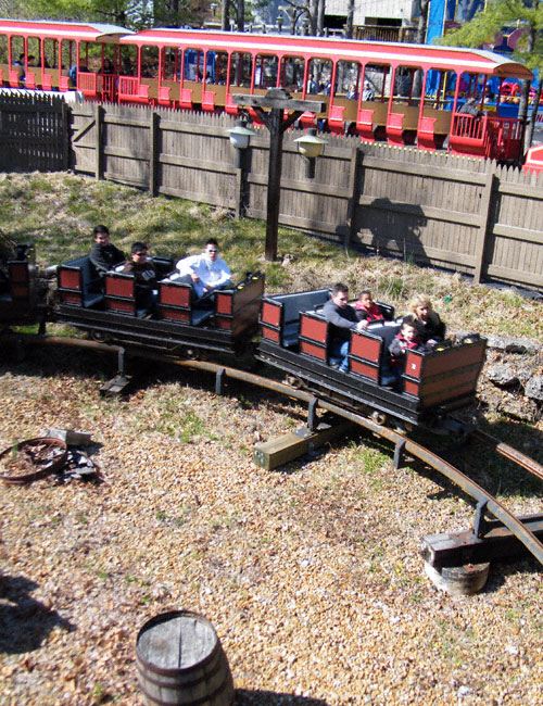 The River King Mine Train Roller Coaster at Six Flags St. Louis, Eureka, Missouri
