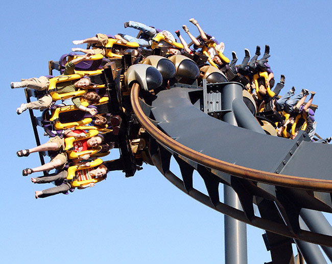 Batman The Ride Rollercoasater at Six Flags St. Louis, Eureka, Missouri