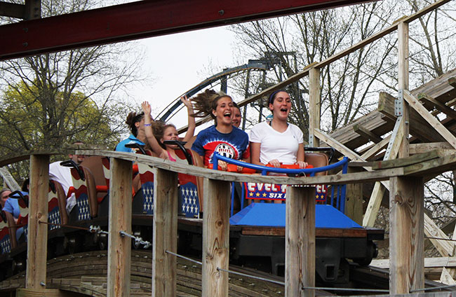 The Evel Knievel Rollercoasater at Six Flags St. Louis, Eureka, Missouri