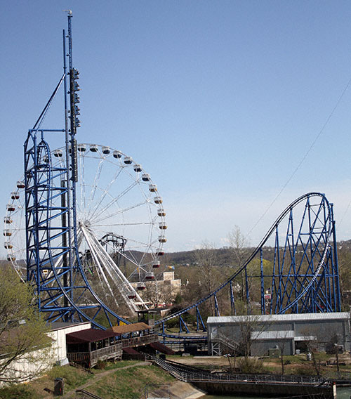The Mr. Freeze Rollercoaster at Six Flags St. Louis, Eureka, Missouri