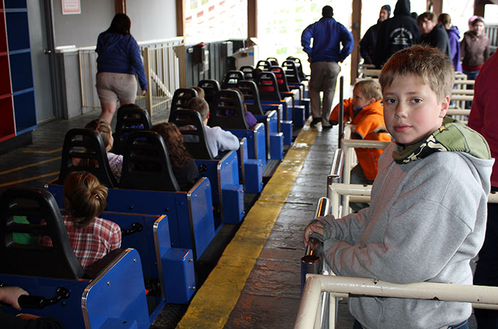The Screaming Eagle Roller Coaster at Six Flags St. Louis, Eureka, Missouri