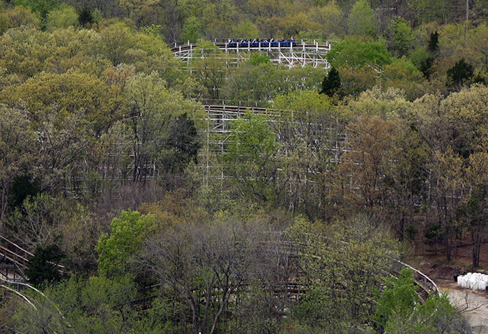 The Screaming Eagle Roller Coaster at Six Flags St. Louis, Eureka, Missouri