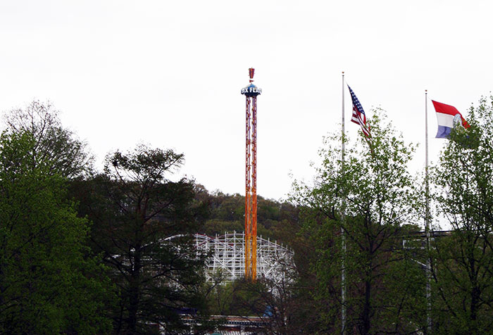 The new for 2011 Sky Screamer ride at Six Flags St. Louis, Eureka, Missouri