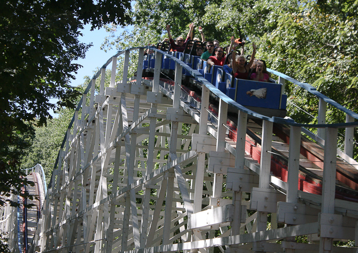 The Screaming Eagle Roller Coaster at Six Flags St. Louis, Eureka, Missouri