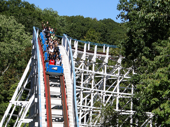 The Screaming Eagle Roller Coaster at Six Flags St. Louis, Eureka, Missouri