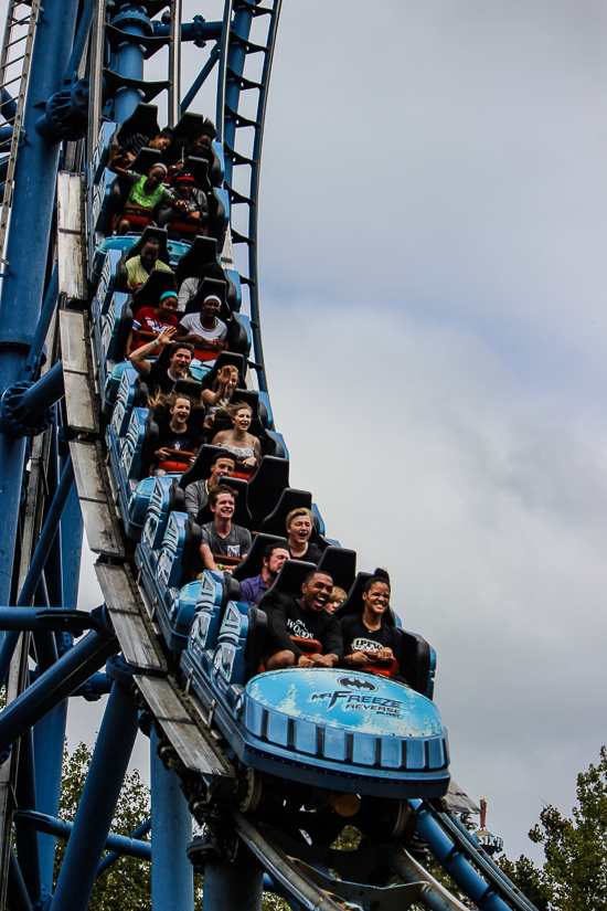 The Mr. Freeze Roller Coaster Behind the scenes tour during Daredevil Daze 2015 Six Flags St. Louis, Eureka, Missouri