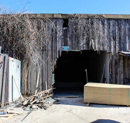 Justice League Battle For Metropolis under construction at Six Flags St. Louis, Eureka, Missouri