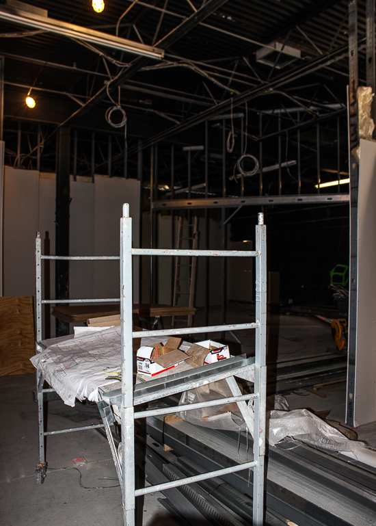 Justice League Battle For Metropolis under construction at Six Flags St. Louis, Eureka, Missouri