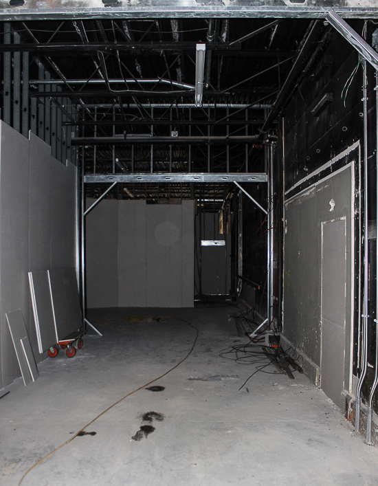 Justice League Battle For Metropolis under construction at Six Flags St. Louis, Eureka, Missouri