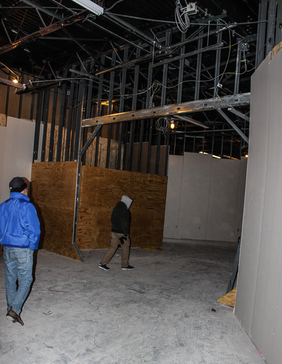 Justice League Battle For Metropolis under construction at Six Flags St. Louis, Eureka, Missouri