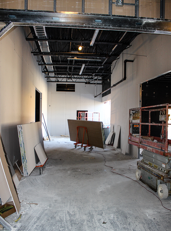 Justice League Battle For Metropolis under construction at Six Flags St. Louis, Eureka, Missouri