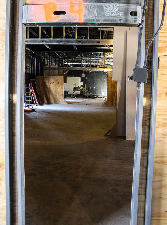 Justice League Battle For Metropolis under construction at Six Flags St. Louis, Eureka, Missouri