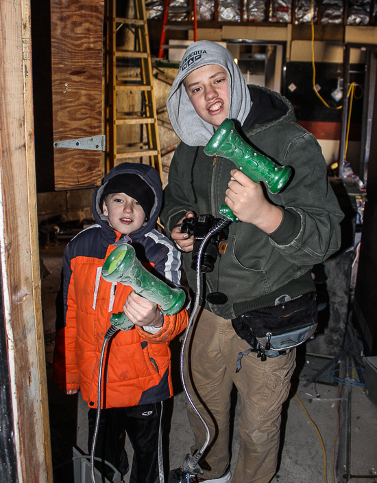 Justice League Battle For Metropolis under construction at Six Flags St. Louis, Eureka, Missouri