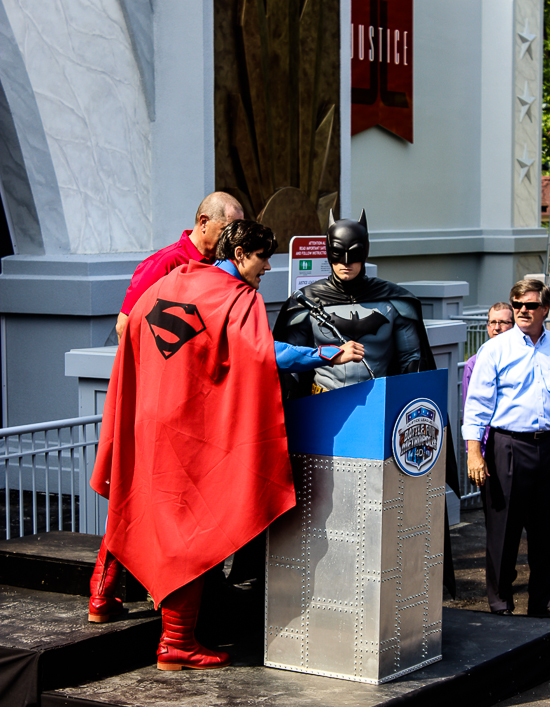 Justice League Battle For Metropolis Media Preview at Six Flags St. Louis, Eureka, Missouri