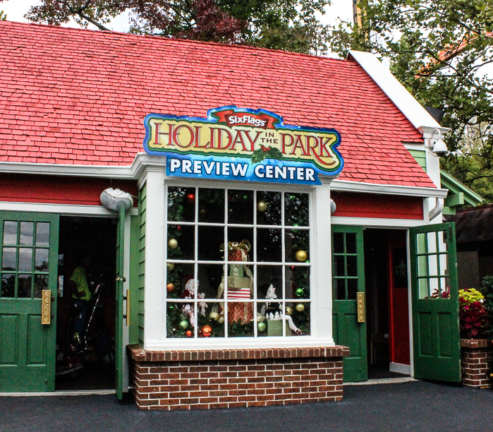 The Holiday In The Park preview center at Six Flags St. Louis, Eureka, Missouri