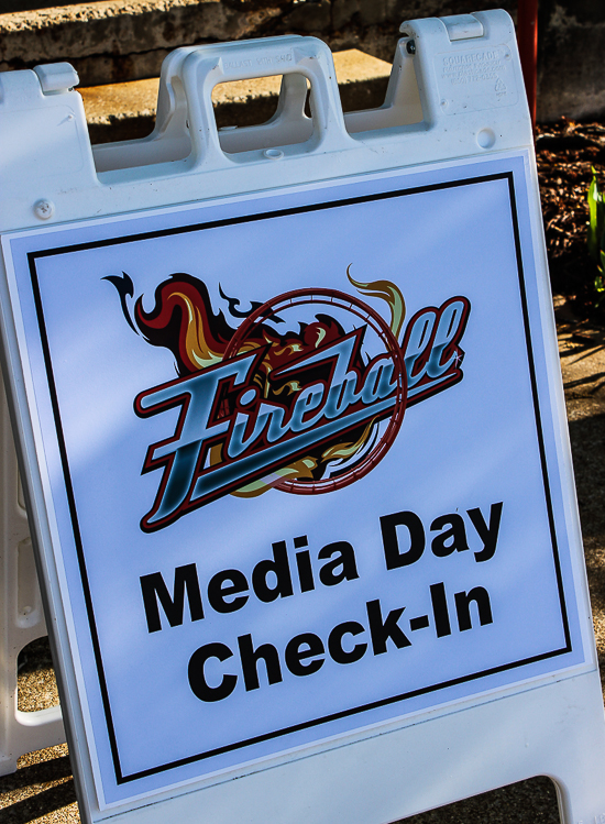 The new For 2016 Fireball coaster loop ride at Six Flags St. Louis, Eureka, Missouri