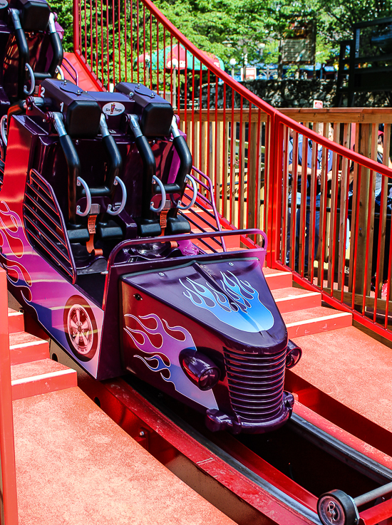The new For 2016 Fireball coaster loop ride at Six Flags St. Louis, Eureka, Missouri