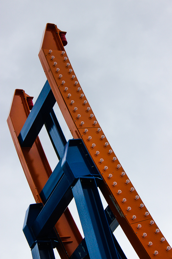 The new for 2017 Spinsanity ride at Six Flags St. Louis, Eureka, Missouri