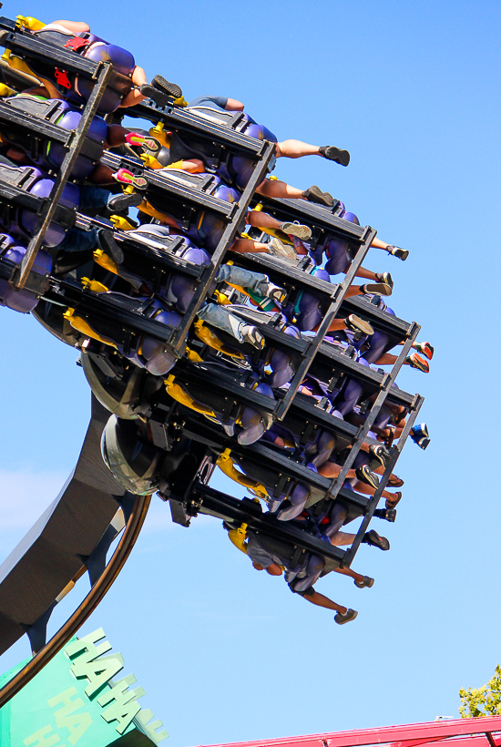 Batman The Ride Rollercoaster Daredevil Daze-Fright Fest 2019 at Six Flags St. Louis, Eureka, Missouri