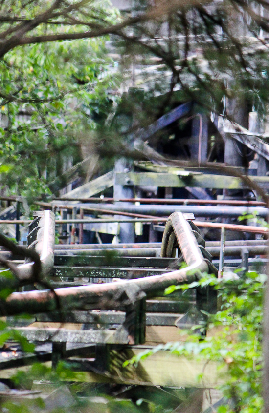 The River King Mine Train at Daredevil Daze-Fright Fest 2019 at Six Flags St. Louis, Eureka, Missouri