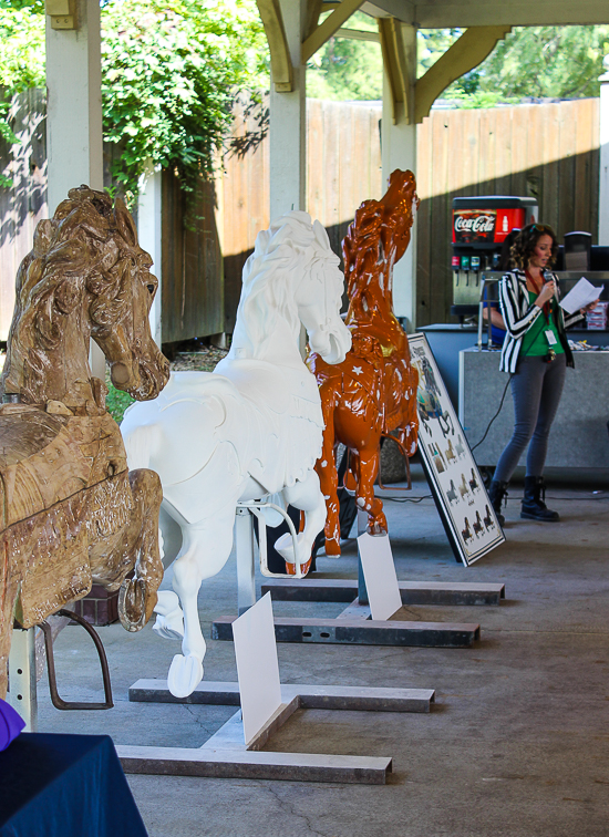 The Grand Ole Carousel being restored at Six Flags St. Louis, Eureka, Missouri