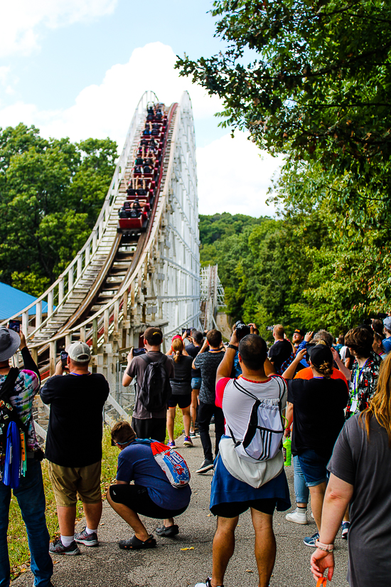 The Screamin' Eagle rollercoaster at Six Flags St. Louis, Eureka, Missouri