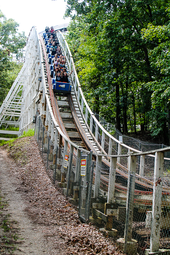 The Screamin' Eagle rollercoaster at Six Flags St. Louis, Eureka, Missouri