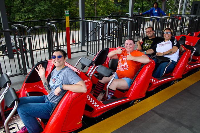 The Rookie Racer rollercoaster at Six Flags St. Louis, Eureka, Missouri