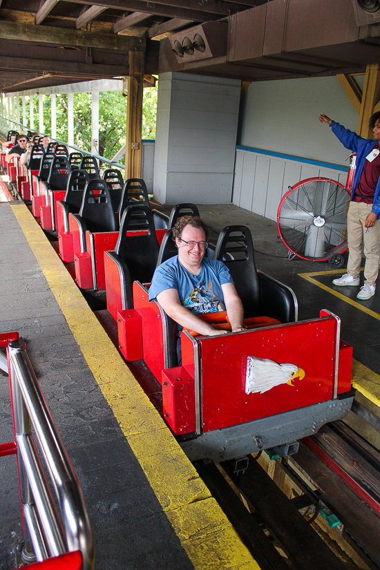 The Screamin' Eagle rollercoaster at Six Flags St. Louis, Eureka, Missouri