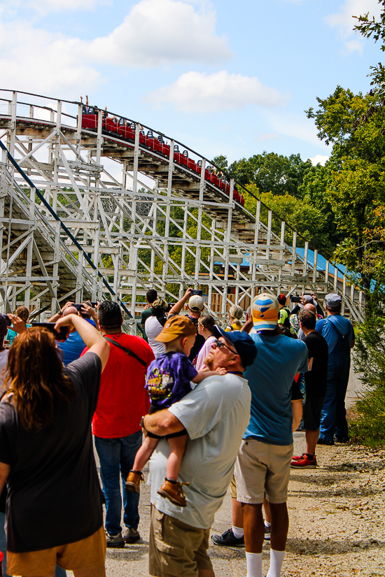 The Screamin' Eagle rollercoaster at Six Flags St. Louis, Eureka, Missouri