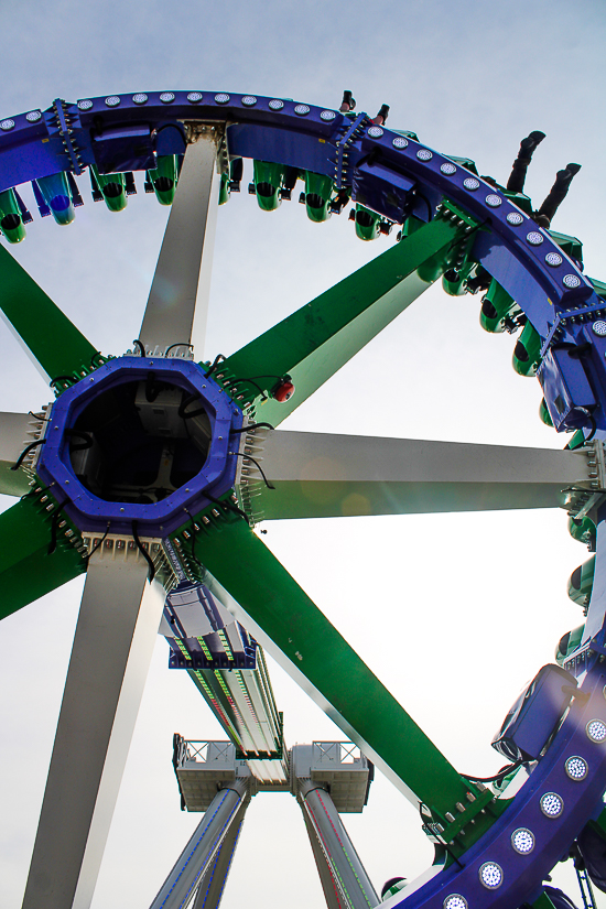 The Joker: Carnival of Chaos ride at Six Flags St. Louis, Eureka, Missouri