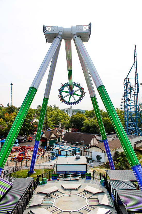 The Joker: Carnival of Chaos ride at Six Flags St. Louis, Eureka, Missouri