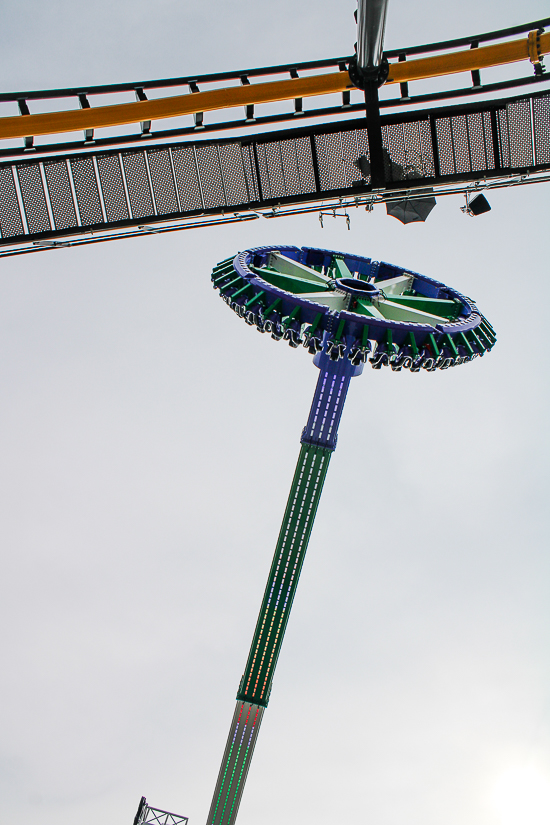 The Joker: Carnival of Chaos ride at Six Flags St. Louis, Eureka, Missouri
