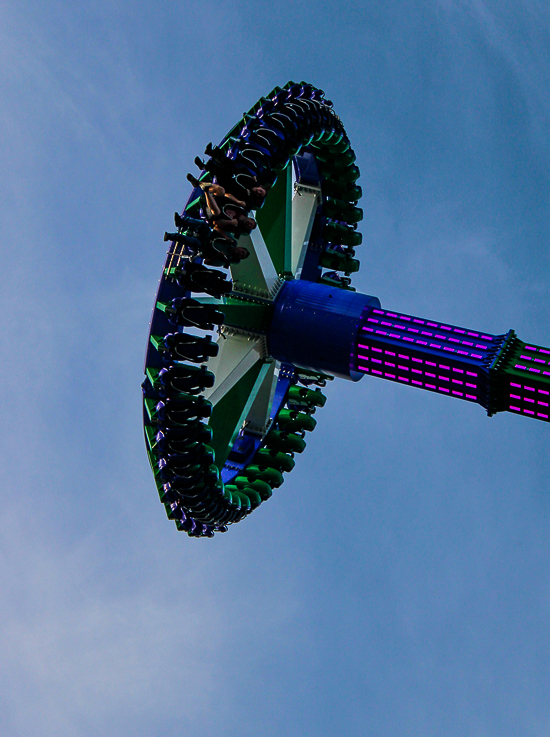 The Joker: Carnival of Chaos ride at Six Flags St. Louis, Eureka, Missouri
