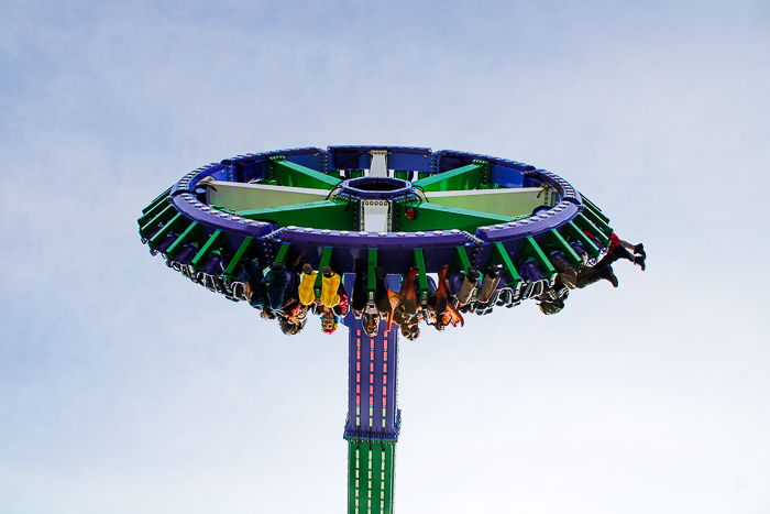 The Joker: Carnival of Chaos ride at Six Flags St. Louis, Eureka, Missouri