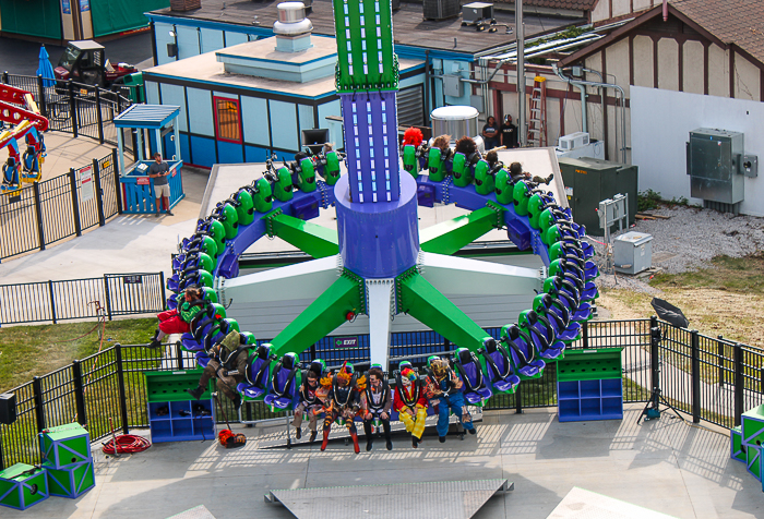 The Joker: Carnival of Chaos ride at Six Flags St. Louis, Eureka, Missouri