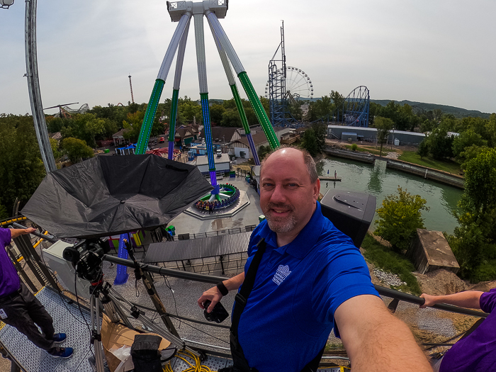 The Joker: Carnival of Chaos ride at Six Flags St. Louis, Eureka, Missouri