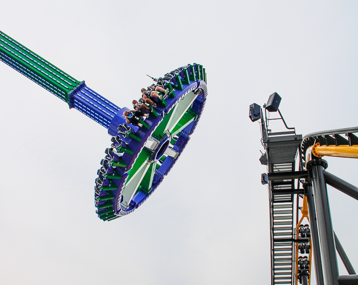 The Joker: Carnival of Chaos ride at Six Flags St. Louis, Eureka, Missouri