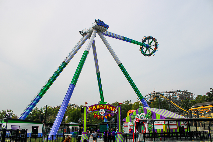 The Joker: Carnival of Chaos ride at Six Flags St. Louis, Eureka, Missouri